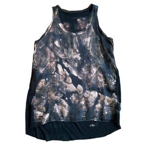 MATCH Marika Charles Distressed Tie Dye Tank